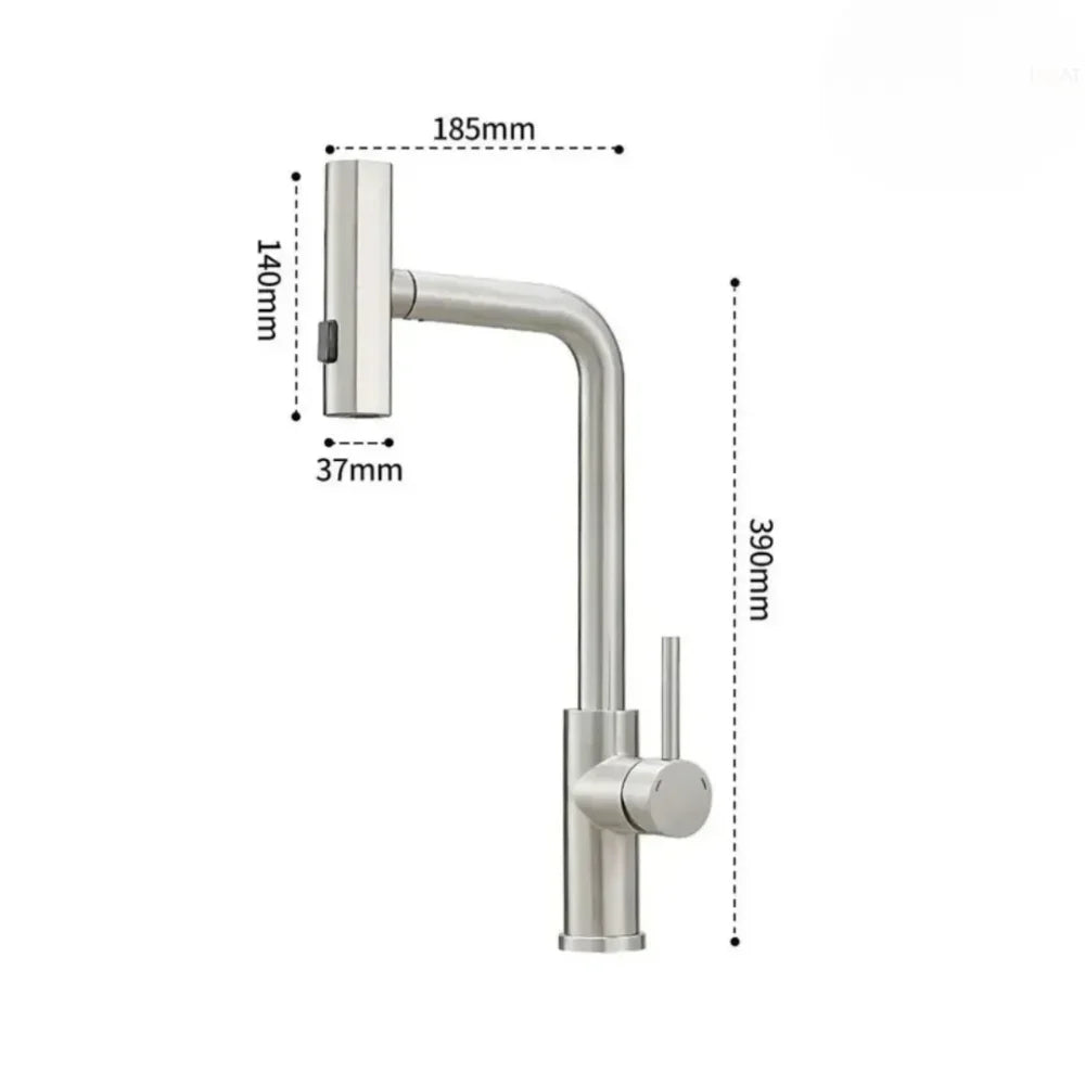 Torneira Cascata Flexível Multifuncional para Cozinha - Decorize